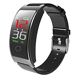 ACTIVITY TRACKER CK11C Fitness Armband, Pulsmesser, Blutdrucküberwachung, IPS-Farbbildschirm, Anruf Abgelehnt, IP67 Lederband Für Android Und IOS Smartphone.
