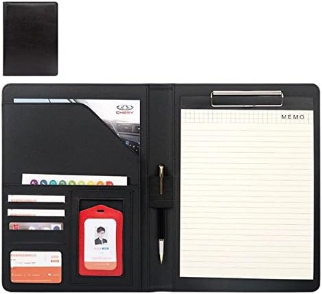 Portfolio Folder A4 Writing Pad for Business Presentation Padfolio Clipboard Organiser A4 Folio Clip Board