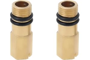 Tiardey 2 Pack 10mm Cold and Hot Water Inlet Caps for Faucet Conversion Single Hole Cold Water Faucet Blocker for Kitchen and Bathroom Mixed Faucets sealing head