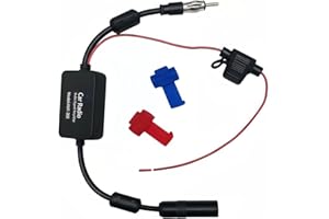 AURUM Antennenverstärker Auto, Autoantenne mit Verstärker für DAB+ FM Radio, autoradio dab verstärker Universal für Kfz LKW SUV Boot, 25dB Hochverstärkung, Niedrigrauschen