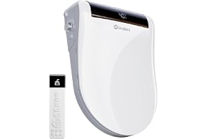 Smart toalettsits bidé med dubbel sprutarm, japansk toalettstol uppvärmbar toalettstol, dusch-wc med automatisk lock och arom
