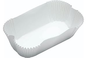 KITCHENCRAFT KC BLUE Kitchen Craft - Pack de 40 Feuilles de Cuisson Anti Adhésives pour Moule à Cake, 16.5 x 8.5 cm