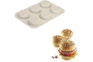 Silikomart - BURGER BREAD - MOLDE DE SILICONA N.6 HAMBURGER ø80 H 20 MM