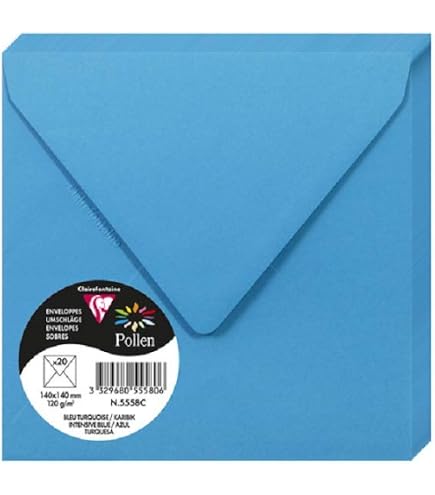 Lot De 100 Enveloppes Carrées Blanches 17x17 Cm – 120g/m², Gommées, Idéales Pour Invitations, Cartes De Vœux Et Mariage