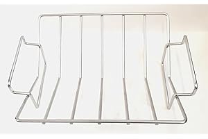 VBOYL Mehrzweck-Grillrost aus Edelstahl, V-Rost zum Braten von Truthahn, Geflügel sowie zum Räuchern/Grillen – Vielseitiges BBQ-Rippchenrost für Big Green Egg – Leicht zu reinigen, giftfrei