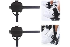 MESINURS Rollstuhl-Schuhhalter-Gurte, verhindert, dass die Füße von den Pedalen rutschen, Fußplattenauflage, Zubehör für ältere Menschen, Behinderte, Patienten, gelähmt, 2 Stück