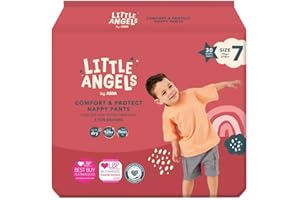 2X ASDA Little Angels Size 7 Nappy Pants 30 Pack