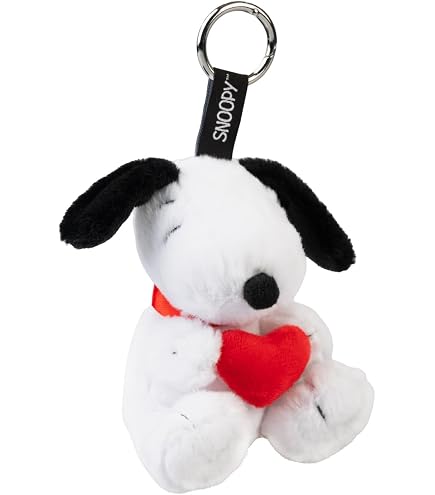 Aurora Peanuts Snoopy Keychain Stuffed Animal – Llavero De Peluche De Snoopy De 4.5 Pulgadas, Súper Suave Y Duradero, Regalo Para Fans De Peanuts