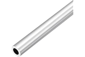 DMiotech (23mm OD x 14mm ID) 6063 Aluminum Round Tube 300mm Length Industry Metal Tubing for Machinery Frame Construction DIY Projects