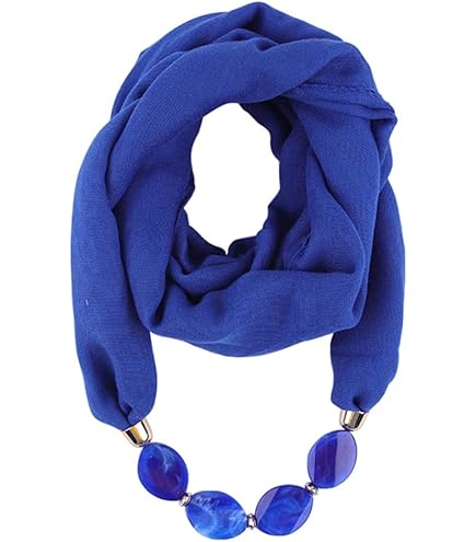 LUMoony Femmes Foulards Collier 180 * 48cm Style Collier Sash écharpe Avec Pendentif Bijoux Style Bohème Chaîne Glands écharpe Collier Foulards Vêtements Mode Féminine Foulard