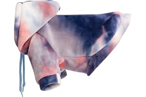 PETPHINDU Cane Felpe Cane Di Animale Domestico Alla Moda Tie Dye Pullover con Cappuccio Moda Del Cane Felpa con Cappuccio Maglione Caldo Del Cane Abiti Cani Felpa con Cappuccio Pet Vestiti Del