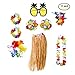 Produktbild Hawaiian Kostüm Frauen Halskette Leis Garland Hawaii Blume Haarspange und Ananas Sonnenbrille Partydekorationen, 8 Stück