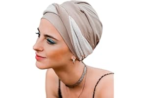 CAREBELL HEADWEAR Turbante ELEGANCE LANZAROTE para quimioterapia. Tejido de bambú. Alopecia y pérdida de cabello.
