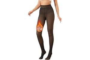 KYWLCO Thermo Strumpfhose Damen, Strumpfhosen Damen Winter, Gefüttert Gefälschte Durchscheinend Plüschstrümpfe Pantyhose Thermostrumpfhose Warme Fleece Strumpfhose