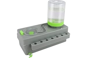 TAIXINPOWER Brush Rinser 2023 New Improved Paint Brush Cleaner, Waterproof Upgrade with Drain & Paintbrush Shelves, Brush Rinser Painting Running Water Cycle Paint Brush Rinser for Acrylic Painting