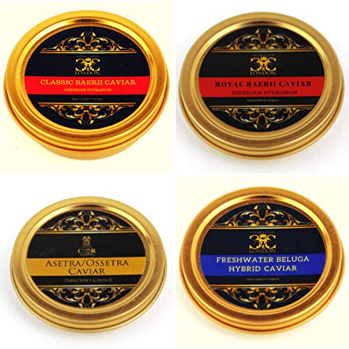 Le Quatuor Classique de Caviar 4x30g. Livraison gratuite