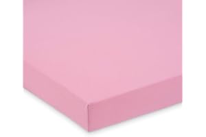 FabiMax Jersey Spannbettlaken für Laufgitter 75x100 cm, rosa