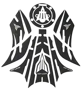 Open Throttle Racers Yamaha MT-15 Compatible Tank Pad Combo With Knee Pad Carbon Fibre