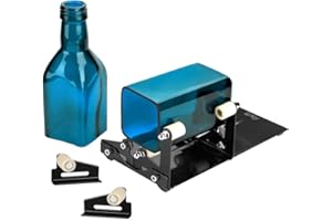 ‎AGPTEK FIXM Vierkant und Rund Flaschenschneider und Flaschenhals-Schneider Set mit Zubehörwerkzeug Set, Passend für technische Verwendung, Hausdecoration, DIY für runde und quadratische Flaschen - "MEHRWEG"