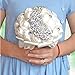 Produktbild JKYQ Braut Bouquet Hochzeits-Bouquets Hochzeits-Holding künstliche gefälschte Rose Blumen mit Rhinestone Braut Brautjungfer Hochzeits-Dekoration Bouquets für Foto-Shooting White Pink,White