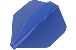 8 Flight Dart Flights No.2 and No.6 - Dartpfeile Moulded Flight System - Schwarz/Weiß/Blau/Rot/Durchsichtige