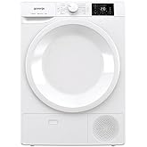 Gorenje DNE 8B Kondenstrockner, 8 kg, LED Display, Made in EU, 16 Programme, Nature Dry, Sportprogramm, Startvorwahl, weiß