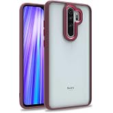 Zore Xioami ile uyumlu Redmi Note 8 Pro Kılıf Flora Kapak Kırmızı