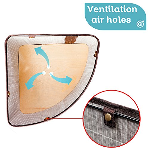 Tatkraft 4742943011854 Wäschekörbe, Bambus, braun, 35 x 35 x 50 cm - 5