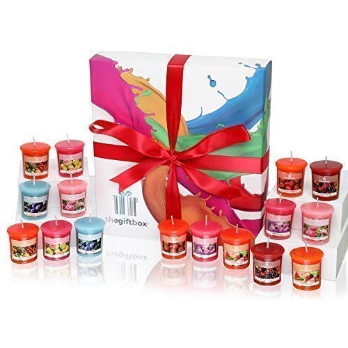 Honeybeam Candle Gift Set - 16 Scented Wax Candles. Scented Candles Gift Sets Are Ideal as Birthday Gifts for Women, Great Gifts for Her or Perfect Womens Gifts