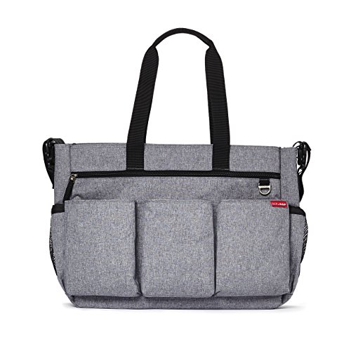 Skip Hop Double - Bolso de pañales, color gris