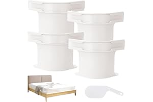 JJIW Bed Sheet Holder, 4-Piece Set, Bed Sheet Clips, Anti Slip Design Is Not Easy To Fall Off, Sheet Holders for All Bed Sheet, Mattresses, Bonus Bedsheet Tucker Tool (White,L)