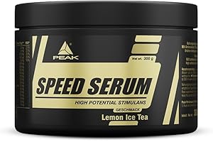 ‎PEAK PEAK Speed Serum - 300 g Flavour Lemon Ice Tea I 30 Servings I Powder I Energy Drink I Pre-Workout I Diet I with BCAAs I L-Carnitine I Panax Ginseng I Green Tea EGCG I Guarana Extract