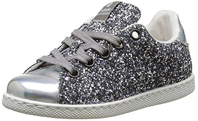 Victoria Deportivo Glitter, Baskets Mixte Enfant, Argent (Plata), 26 EU