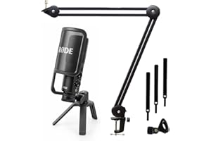 Rode NT-USB+ USB Condenser Microphone + Keepdrum MS138 Articulated Arm