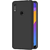 AICEK Cover per Honor 8A / Huawei Y6 2019, Cover Honor 8A Nero Silicone Case Molle di TPU Sottile Custodia per Honor 8A (6.09