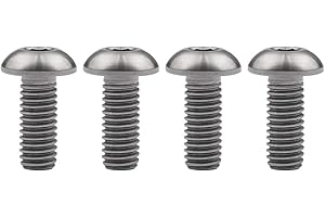 Ruifu Tornillos de titanio M5 Gr5 Allen 8 10 12 mm para jaula de botella de agua de bicicleta (paquete de 4)