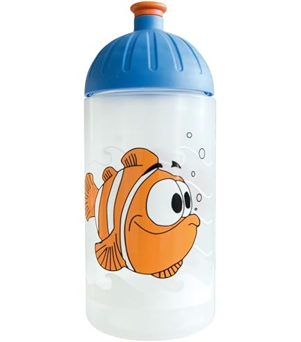ISYbe Trinkflasche Für Kinder – 500 Ml, BPA-frei, Mit Leuchtturm-Motiv, Auslaufsicher, Spülmaschinengeeignet