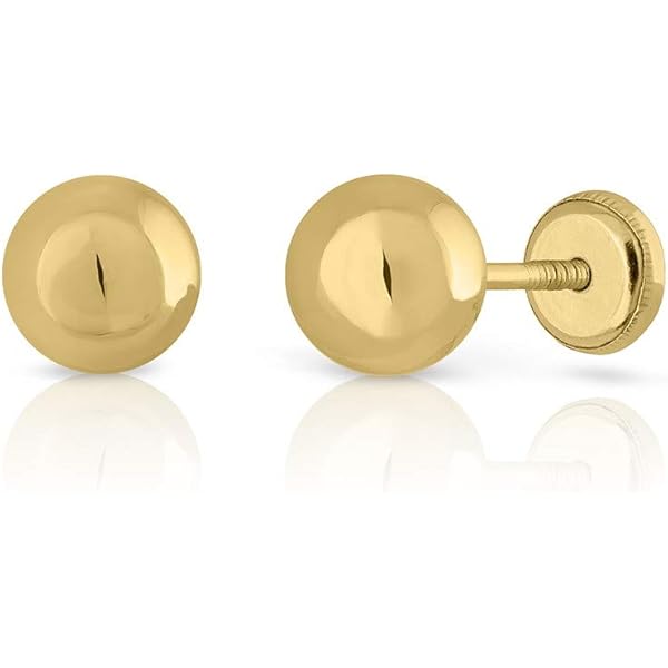 Orecchini A Sfera Da Donna In Oro 18 Carati