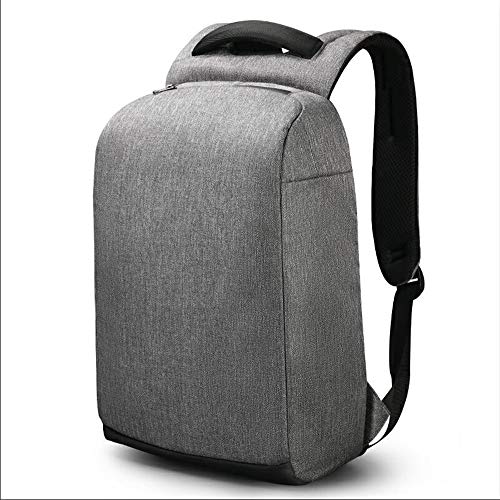 Preisvergleich Produktbild SUNQQC Diebstahlsicherer männlicher Rucksack-spritzwassergeschützter Frostschutzmittel-15,6-Zoll-Laptop-Ru... mit USB-Aufladungsreisemännern,Grey