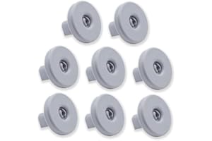 GC GLOBALCOMMERCE Lot de 8 roulettes pour panier inférieur pour lave-vaisselle Compatible avec Zanussi, Rex, Electrolux, AEG et autres modèles