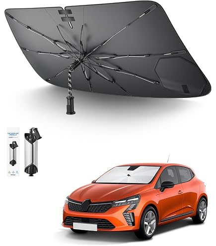 SKTU Parasole Ombrello Per Auto - Compatibile Con Renault Arkana 2021-2025, Protezione UV E Calore, Parabrezza Pieghevole Interno