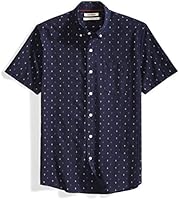 Amazon Brand - Goodthreads Men's Standard-fit Short-sleeve Anchor-print Shirt Short Sleeve Shirt