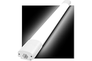 ‎GOOSKI GOOSKI Feuchtraumleuchte LED 60CM, 20W 2200LM Feuchtraumlampe LED Deckenleuchte Wasserfest IP65, Wannenleuchte Flach Röhre mit 4000K Neutralweiß als Werkstattlampe, Kellerlampe, Garagenlampe