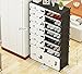 Produktbild Simple shoe rack Einfache Haushaltswirtschaft Kunststoff - Aufbewahrungsschrank Mehrschichtmontage Staubdichter, multifunktionaler, Einfacher Schuhschrank (größe : 95 * 37 * 165cm)