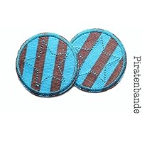 Set 2 Sternchen Cord Hosenflicken Bügelflicken für Kinder