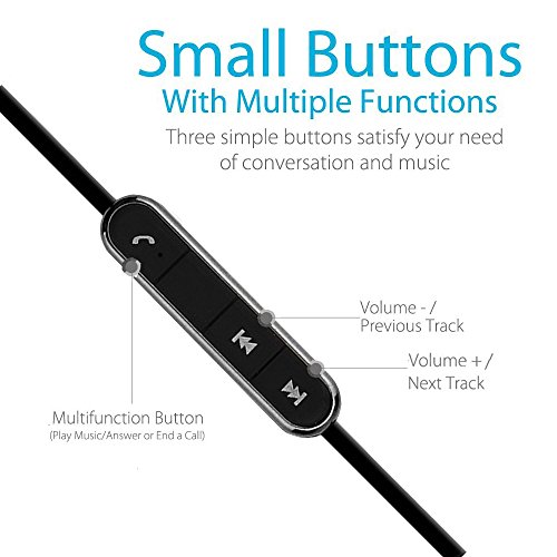 Daping-Bluetooth-Headphones-Bluetooth-41-Stereo-In-Ear-Earphone-Slim-Lightweight-Wireless-Headset-and-Magnetic-Closure-Secure-Fit-for-Sports-Gym-for-iPhone-Android-Smartphone-with-Built-in-Mic