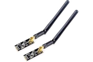 Hailege 2pcs NRF24L01 + PA + LNA Wireless Transceiver RF Transceiver Modul mit SMA Antenne 2.4G 1100m kompatibel