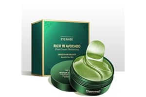 SoGood Essentials Augenpads Augenmaske - 60 Stück Avocado Eye Pad mit Avocado Extrakt,Glycerin & Hyaluron - gegen Augenringe, Tränensäcke, Falten & Schwellungen