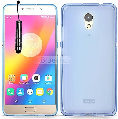 ewedo LENOVO VIBE P2 P2A42 Slim Soft Gel Silicone Rubber Gel Case Back Grip + Stylus LENOVO VIBE P2 P2A42 (Blue Matte)