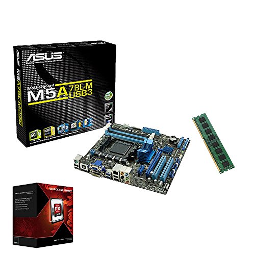 Aufruest PC Bundle fuer Office / Multimedia / Gaming mit 3 Jahren Garantie! - AMD Quad-Core FX 4300 4x 4,0GHz - 8GB DDR3 RAM - AMD Radeon HD 3000 - USB 3.0 - VGA - DVI